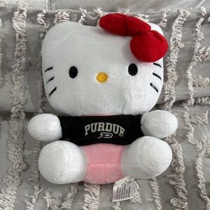 Hello Kitty Red Bow White Plush Toy